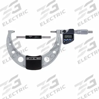 MITUTOYO Calibrated Micrometer: 0 in to 1 in /0 mm to 25.4 mm, Inch/Metric - Micrometers with SPC Output for Harsh Environments