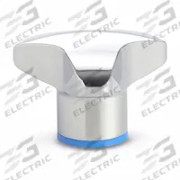 JW WINCO Hand Knob: 3 Point, Stainless Steel, M8x1.25 Thread, 1.97 in Dia, Silver (MPN 5445-50-M8-PL-E). Key specifications — Brand: JW WINCO.