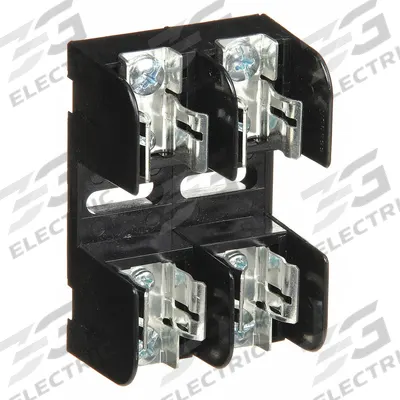 MERSEN Fuse Block: Open Block Design, 2 Pole, 250 V AC, Screw - Fuse Blocks for UL Class H & K Fuses