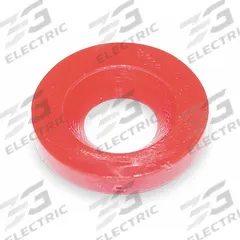CHICAGO FAUCETS Index Ring: Plastic, For Hot Handle Type, Color Index, Red, 7/16 in Overall Dia (MPN 633-023JKNF). Key specifications — Material: Plastic; Brand: CHICAGO FAUCETS; For Handle Type: Hot; Index Color: Red; Index Style: Color.