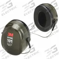 3M PELTOR Earmuffs: Behind-the-Neck Earmuff, Passive, 26 dB NRR, Foldable, Foam/Polyurethane/PVC (MPN H7B). Key specifications — Includes: Head Strap; Sub-brand: PELTOR(TM) Optime(TM) 101; Style: Foldable; Dielectric: No; Electrically Insulated: No; Band Material: Stainless Steel; Cushion Material: PVC; Cup Material: ABS.