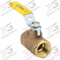APOLLO Manual Two-Way Ball Valve: 1/2 in, Bronze, Straight, FNPT x FNPT, 600 psi Max. Pressure (CWP) (MPN 7010301). Key specifications — Brand: APOLLO; Handle: Lever.