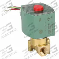 REDHAT Solenoid Valve: 2-Way, Normally Closed, 1/4 in Pipe Size, 110V AC/120V AC, High Flow (MPN 8262H202). Key specifications — Pipe Size: 1/4 in; Voltage: 110V AC; Brand: REDHAT; Coil Enclosure: Watertight.