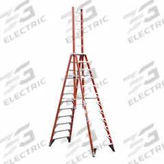 WERNER Extension Ladder: 12 ft Overall Ht, Fiberglass, 300 lb Load Capacity - Max, 112 lb Wt (MPN E7412). Key specifications — attr1049744: WERNER.
