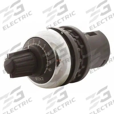EATON Potentiometer: 22 mm Panel Mounting Size, 100,000 ohm Max Resist Rating - Potentiometers with Dial Plates & Operators