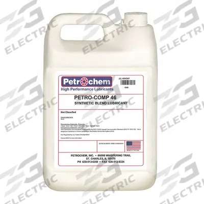 PETROCHEM Compressor Oil: 1 gal, Jug, 15 SAE Grade, 46 ISO Viscosity Grade - Air Compressor Oils