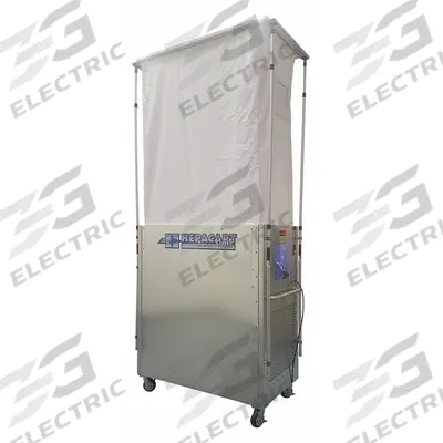 HEPACART Particle Containment Enclosure: 33 in Overall Wd, 60 in Overall Lg - Particle Containment Units