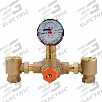 POWERS Thermostatic Mixing Valve: For Hot Water/Water Media, Thermostatic, Bronze - Emergency Fixture Mixing Valves