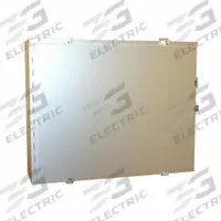 HAMMOND Electrical Enclosure: Stainless Steel, 24 in x 30 in x 8 in, NEMA 12/13/3R/4/4X, w/Panel (MPN 1418N4SSKR8). Key specifications — Brand: HAMMOND; Closure Method: Clamps; Enclosure Material: Stainless Steel; Knockouts: Not Included; Includes Inner Panel: with Inner Panel Included.