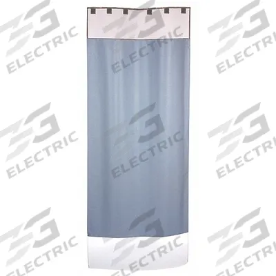 CORTECH Shower Curtain System: Plastic, Hook-and-Loop Mounting - Institutional Shower Curtain Systems