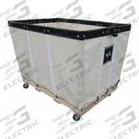 ROYAL BASKET TRUCKS Basket Truck: 39.1 cu ft, 800 lb, 54 in L x 34 in W x 30 in H, White, Wood (MPN G24-CCW-HDA-4UNN). Key specifications — Brand: ROYAL BASKET TRUCKS; Liner Color: White; Caster/Wheel Configuration: (4) Swivel; Assembled/Unassembled: Assembled.