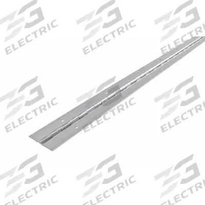 MONROE PMP Piano Hinge: Steel, 72 in Leaf Ht, 1 1/2 in Leaf Wd - Full Surface-Mount Piano Hinges