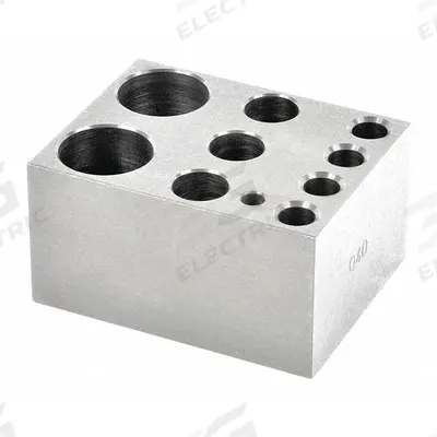 OHAUS Modular Block: Anodized Aluminum, 3 in Overall Wd, 3 3/4 in Overall Lg - Dry Bath Blocks