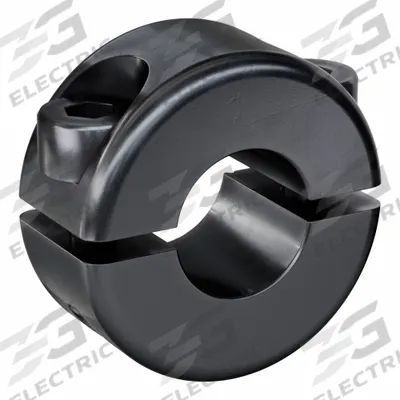 RULAND MANUFACTURING Shaft Collar: 2-Piece, Metric with Inch Bore, Round, Clamp-On - Steel Shaft Collars