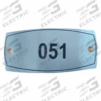APPROVED VENDOR Locker Number Plate: 2 1/4 in x 1 in, 1 Plates, 51 to 100, Aluminum, Gray, 804UN2. Key specifications — Manufacturer Part Number: 804UN2; Brand: APPROVED VENDOR; Includes: (2) Mounting Bolts and Nuts; Material: Aluminum; Number Range: 51 to 100; Color: Gray.