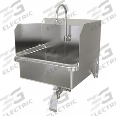SANI-LAV Hand Sink: 1 Stations, 7 in Bowl Dp, 17 in Bowl Lg, 14 in Bowl Wd, Faucet Included, 16 ga (MPN 7071). Key specifications — Includes Side Splash: Side Splash Included; Series: Stainless Steel Hand Wash Sink; Brand: SANI-LAV.