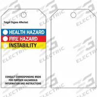 BRADY Tag: Polyester, Rectangle, 5 3/4 in Ht, 3 in Wd, 0.01 in Thick, (25) Nylon Ties, White, 25 PK (MPN 76236). Key specifications — Lamination Type: Self-Laminating.