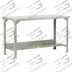LITTLE GIANT Workbench: Fixed Ht, Steel, 60 in x 30 in, 4,500 lb Overall Load Capacity, Gray (MPN WST2-3060-36). Key specifications — Brand: LITTLE GIANT.