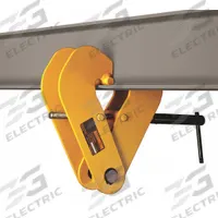HARRINGTON Beam Lifting Clamp: Beam Flange Clamp, Steel, 7 1/2 in Max Jaw Opening, 3 in Overall Dp (MPN UBC010). Key specifications — Material: Steel; Beam Mount Location: Top; Brand: HARRINGTON.