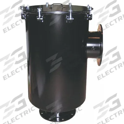 SOLBERG Inlet Vacuum Filter: 5 micron Rating, 99% Efficiency, 18 1/2 in Outside Dia - L-Style Vacuum Pump Inlet Filters