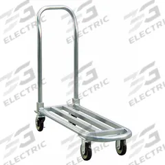 NEW AGE INDUSTRIAL Platform Truck: 1,000 lb, 36 1/2 in L x 14 in W x 7 3/4 in H Deck, Polyurethane (MPN 1184). Key specifications — Brand: NEW AGE INDUSTRIAL; Caster/Wheel Configuration: (2) Swivel; Color: Silver; Caster Wheel Width: 2 in.