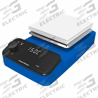 COLE PARMER Hot Plate: US Std Plug Type, 5 7/8 in Plate Wd, 5 7/8 in Plate Lg, Rectangular - Single-Position Hot Plates