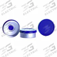 Lab Bottle Caps: 20 mm Dia, Blue, Aluminum, Unlined, USP, 125 Closures Included, Colored (MPN W988012-S). Key specifications — Closure Type: Flip Cap; Clarity: Colored; Septa Included: No; Standards: USP; Vented: No; Brand: WHEATON; Closure Color: Blue; Closure Liner Material: Unlined.