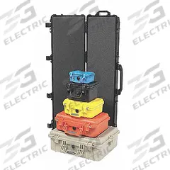 PELICAN Protective Case: 16 1/2 in x 21 1/2 in Inside, Convoluted/Pick and Pluck/Solid, Orange (MPN 1600). Key specifications — Closure Type: Latch; Brand: PELICAN.