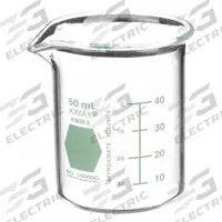 KIMBLE Colorware Beaker: 50 mL, 1.69 fl oz, A, Low Form, Type I, Green, Borosilicate Glass (MPN 14000G-50). Key specifications — attr1371034: Type I; attr1371051: KIMBLE; attr1371062: Green.