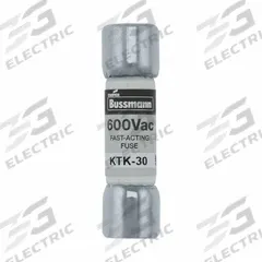 BUSSMANN Fuse: KTK Series, Midget, Fast-Acting, 3.5 A, 600 V AC, 13/32 in x 1 1/2 in, Non-Indicating (MPN KTK-3-1/2). Key specifications — attr1287209: KTK; attr211192: BUSSMANN.