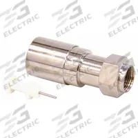 DOLPHIN COMPONENTS CORP Coaxial Connector: Male, Connector, Silver, Compression, RG-11, 10 PK (MPN DC-CF11). Key specifications — Product Type: Connector; Brand: DOLPHIN COMPONENTS CORP; Color: Silver; Finish: Nickel-Plated; Gender: Male.