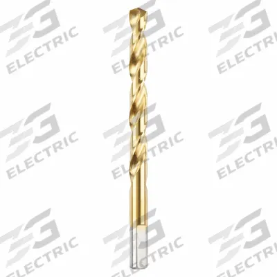 MILWAUKEE Jobber Length Drill Bit: 11/32", 135° Split Point, TiN-Coated HSS - Chip-Clearing High-Speed Steel Jobber-Length Drill Bits