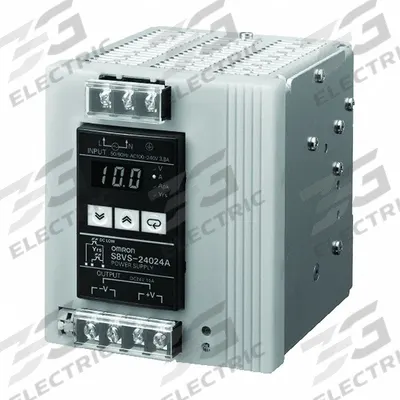 OMRON DC Power Supply: DIN Rail, 240 W Output Power - Rated, 10 A Current - Output - DIN Rail Mount DC Power Supplies