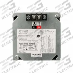 ZURN Power Converter: For ZEMS Series, Metal, Black, 7.6V DC, Hardwired Power Converter (MPN P6000-HW6). Key specifications — Voltage: 7.6V DC; Includes: Hardwired Power Converter; Brand: ZURN; Compatible Series: ZEMS; Material: Metal; Product Type: Power Converter.
