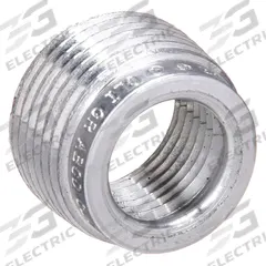 APPLETON ELECTRIC Reducing Bushing - Haz Loc: Aluminum, 1 in_2 in Trade Size (MPN RB200-100A). Key specifications — Reduction Size: 2 in to 1 in; Brand: APPLETON ELECTRIC.