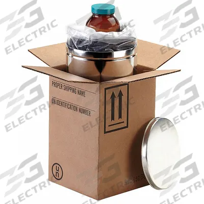 BERLIN Hazardous Material Shipping Kit: 11 3/16 in x 11 3/16 in x 14 3/4 in, 4GV/X4/S - Jug Shipping Kits