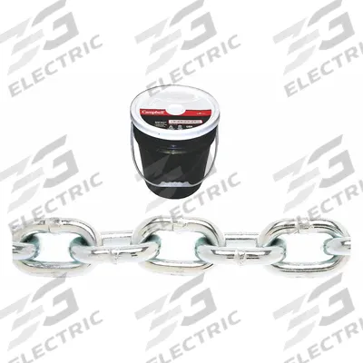 CAMPBELL Straight Chain: 3/8 in Chain Trade Size, 30 Chain Grade, Carbon Steel, Straight - Grade-30 Load-Securing Chains