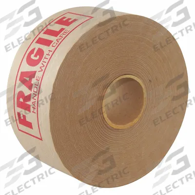 CENTRAL Water-Activated Tape: 7 mil Tape Thick, 3 in x 450 ft, 260, Kraft - Medium-Duty Water-Activated Kraft Tape