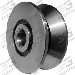 SMITH BEARING Track Roller: 110 mm Roller Dia, V-Groove, Alloy Steel, -40°F to 250°F, 76 mm Bore Dia (MPN MVYR-76). Key specifications — Brand: SMITH BEARING.