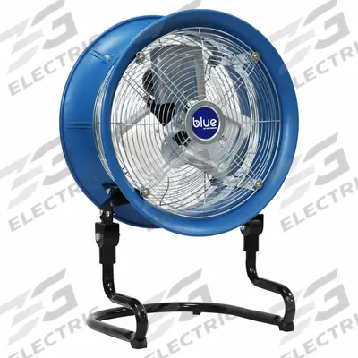 PATTERSON Cooling Fan: 14 in Blade Dia, 115V AC, Stationary, 1/8 hp, Direct Drive - Standard Industrial Floor Fans