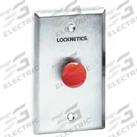 SCHLAGE ELECTRONICS Exit Push Button: 4 1/2 in Ht, 1 5/8 in Dp, Stainless Steel, Gray (MPN 701RD). Key specifications — Product Type: Exit Push Button; Brand: SCHLAGE ELECTRONICS; Color: Gray.