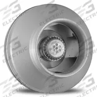 In-Line Duct Fan: 8 in Duct, 120V AC, 1 Ph, 60 Hz Freq, Metal (MPN VTX800). Key specifications — Includes: Mounting Bracket; Brand: PANASONIC; Speed Controllable: Yes; Housing Material: Metal; Nameplate Voltage: 120V AC; Number of Speeds: Variable.