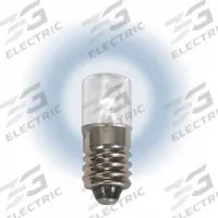 APPROVED VENDOR Compact LED Bulb: LED, Miniature Screw (E10), (T) Tubular, T3-1/4, 12.8V DC, White (MPN LM1012MS-W). Key specifications — Light Color: White; Bulb Shape: T3-1/4; Trade Number: 52, 258, 428, 144, 614, 400; Brand: APPROVED VENDOR; Voltage: 12.8V DC.