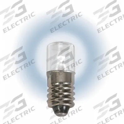 APPROVED VENDOR Compact LED Bulb: LED, Miniature Screw (E10), (T) Tubular, T3-1/4, 12.8V DC - Mini Screw Base (E10) Miniature Lamps