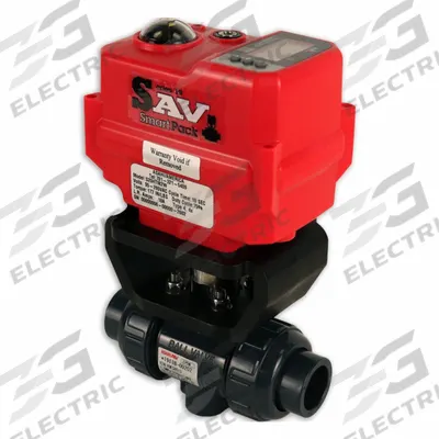 ASAHI Electrically Actuated Two-Way Ball Valve: 2 in, PVC, 95 to 265V AC - PVC Electrically-Actuated Ball Valves