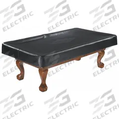 BRUNSWICK BILLIARDS Pool Table Cover: Black, 56 in Overall Wd, 17 in Overall Ht, 96 in Overall Lg (MPN COVR8-BRND-BLK-RC-01). Key specifications — attr989535: Pool Table Cover; attr989526: Synthetic Leather; attr989508: BRUNSWICK BILLIARDS; attr989511: Black.