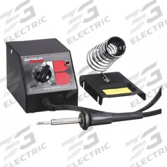 AMERICAN BEAUTY Soldering Station: 1 Channel, 40 W (MPN V36GM3). Key specifications — Handpiece Style: Soldering Iron; Tip Width: 0.1875 in; Manufacturer Part Number: V36GM3; ESD Safe: No; Brand: AMERICAN BEAUTY.