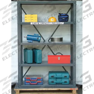STRONG HOLD Metal Shelving: Standalone, Extra-Heavy-Duty, 60 in x 24 in, 72 in Overall Ht - Extra-Heavy-Duty Bolted Standalone Open Metal Shelving