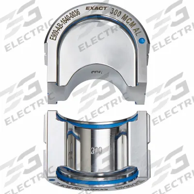 MILWAUKEE Upper and Lower Crimping Die: 300 kcmil, U Style Dies, For Use With 2779-22 - Milwaukee Replacement Crimping Dies