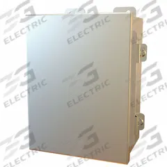 HAMMOND Electrical Enclosure: Stainless Steel, 8 in x 6 in x 4 in, NEMA 12/13/3R/4/4X, w/Panel, IP66 (MPN 1414N4PHS16G4). Key specifications — Brand: HAMMOND; Closure Method: Clamps; Enclosure Material: Stainless Steel; Includes Inner Panel: with Inner Panel Included.
